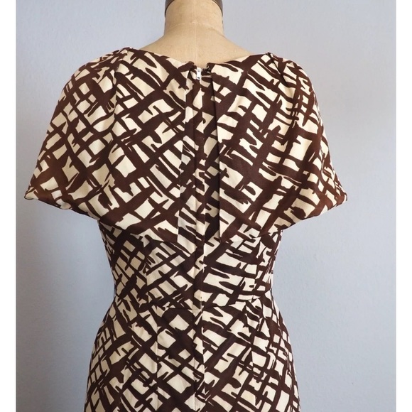 1960’s Capelet Abstract dress True Vintage - Picture 3 of 6